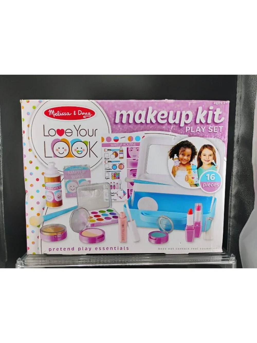 Melissa & Doug Love Your Look Makeup Kit Play Set 16-Piece Pretend Essentials